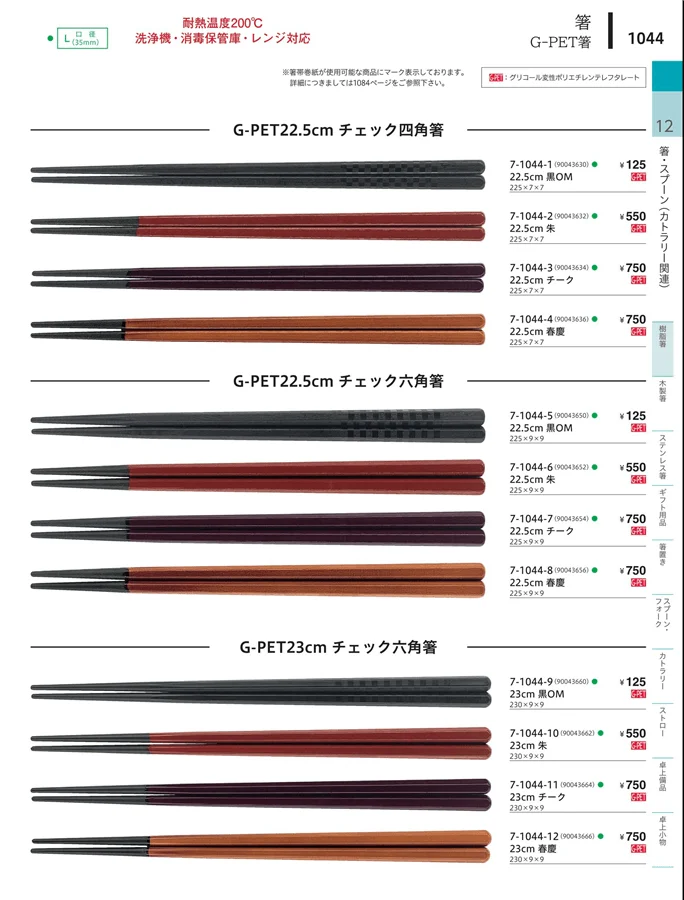 陶器箸 ページ1044