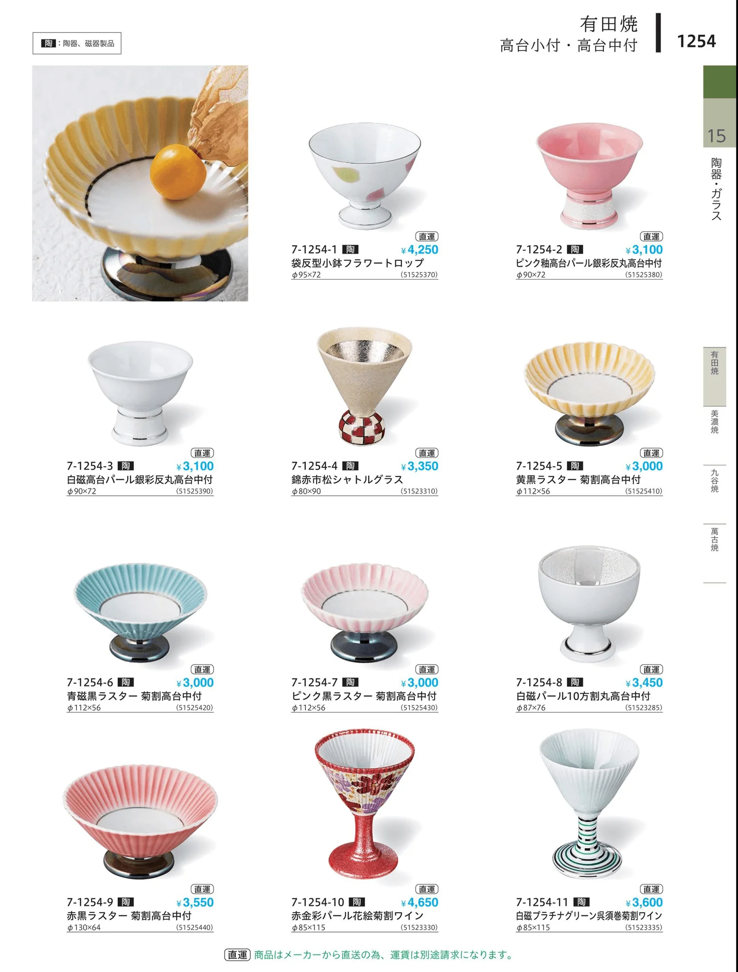 やすらぎvol.34・ページ番号1254・高台小付・高台中付