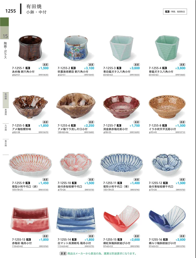 小鉢・小皿・変形皿・中付 ページ1255