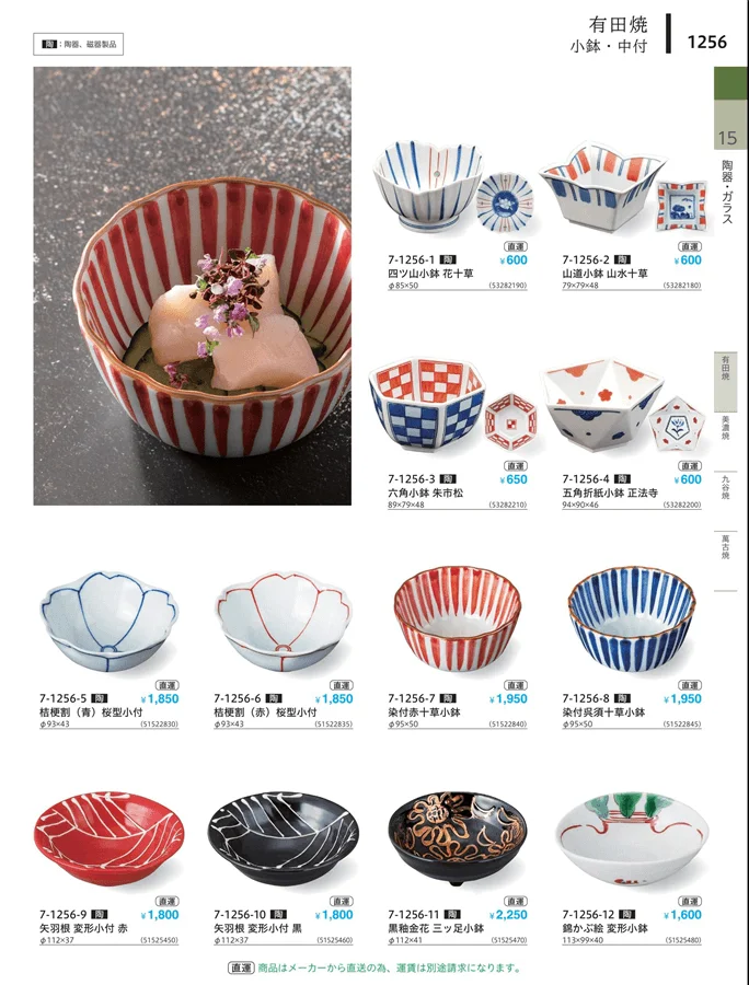 小鉢・小皿・変形皿・中付 ページ1256