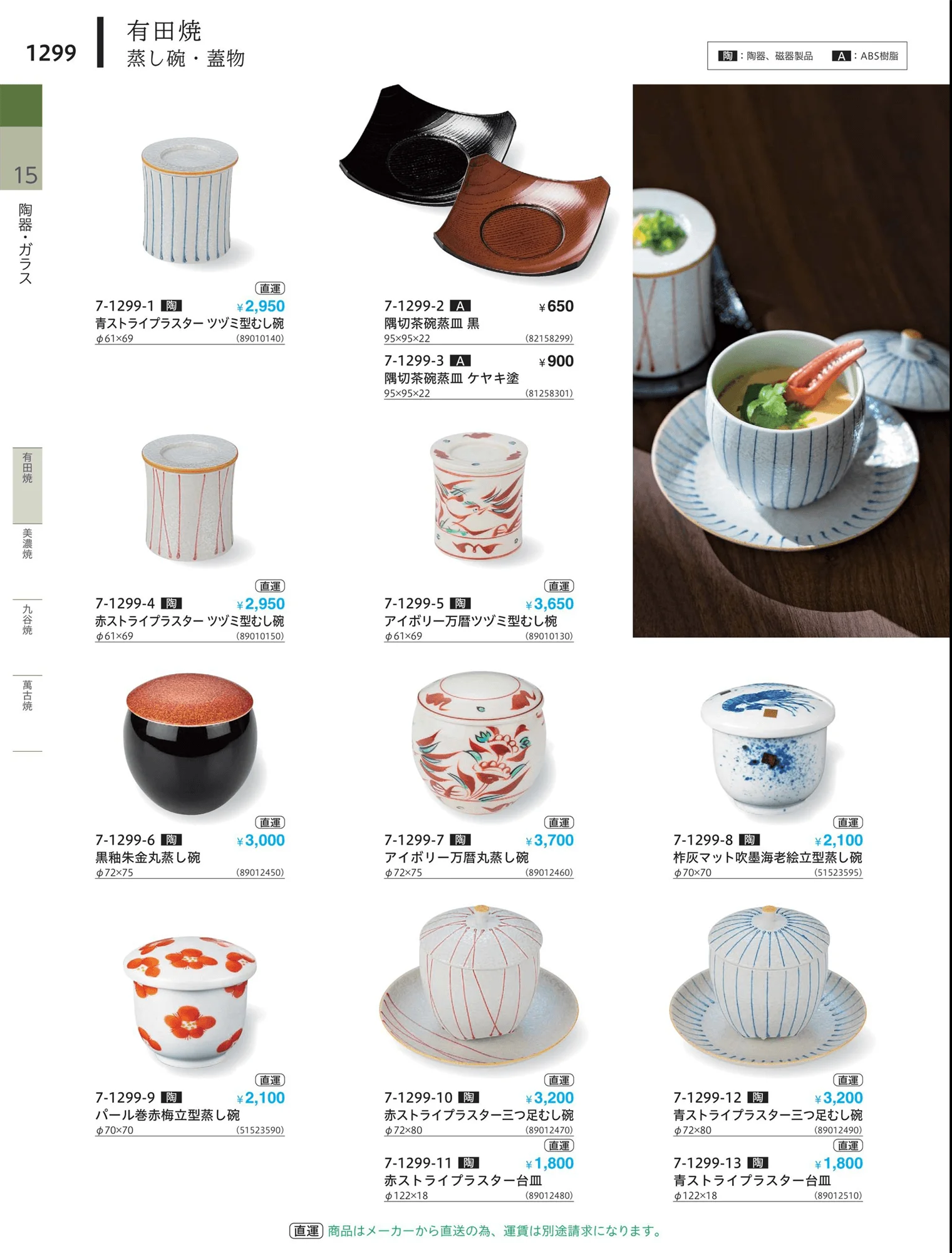 やすらぎvol.34・ページ番号1299・茶碗・蓋物