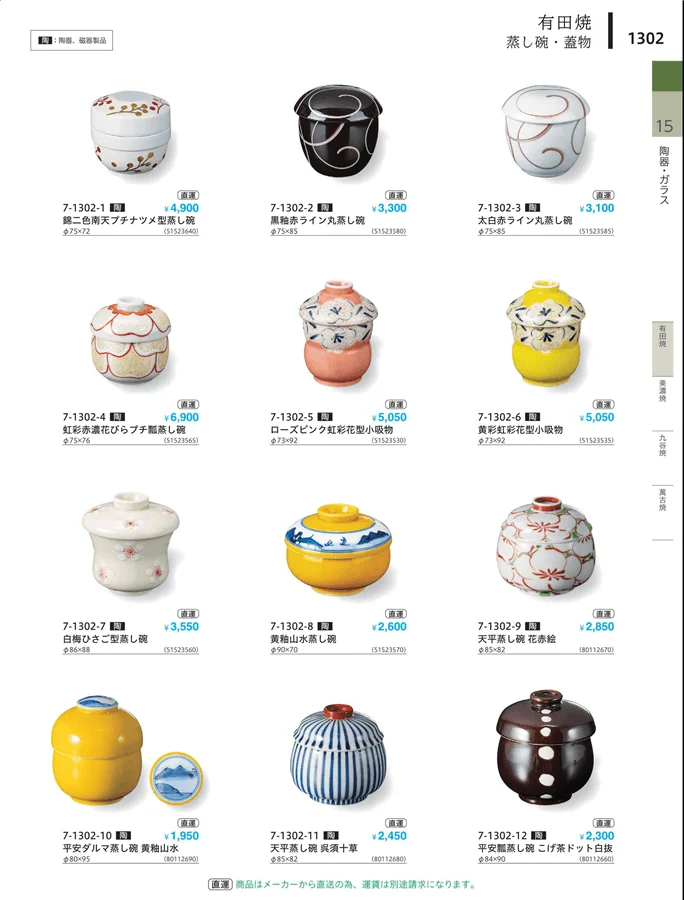 茶碗・蓋物 ページ1302