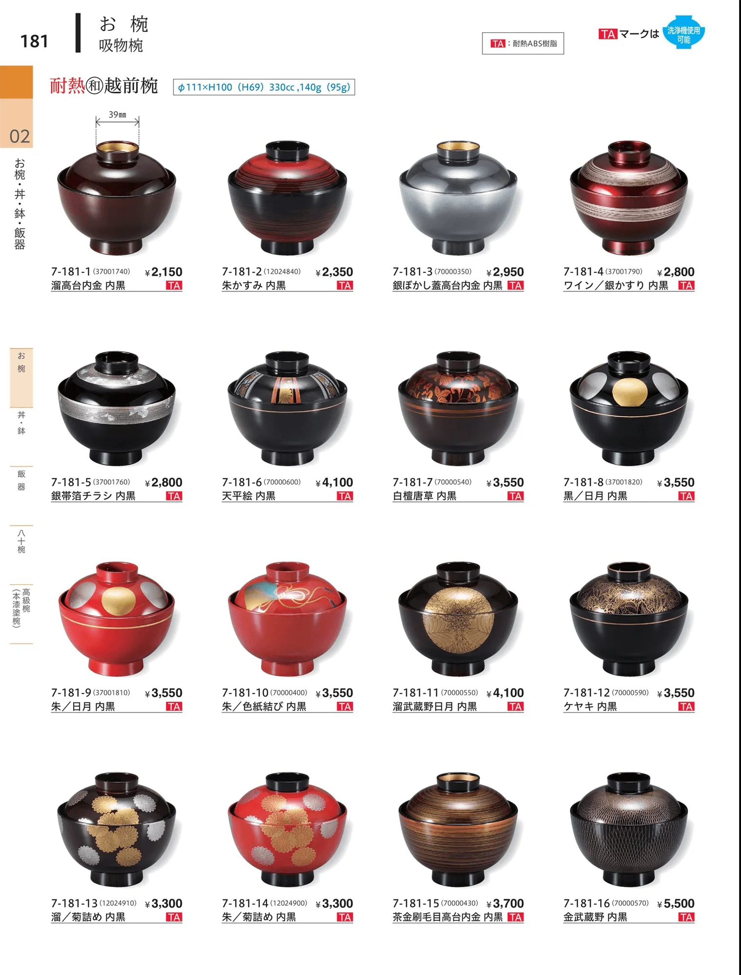 やすらぎvol.34・ページ番号181・飯椀