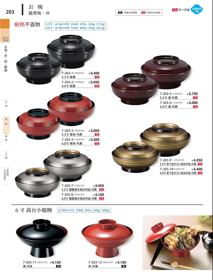雑煮椀・丼 ページ203