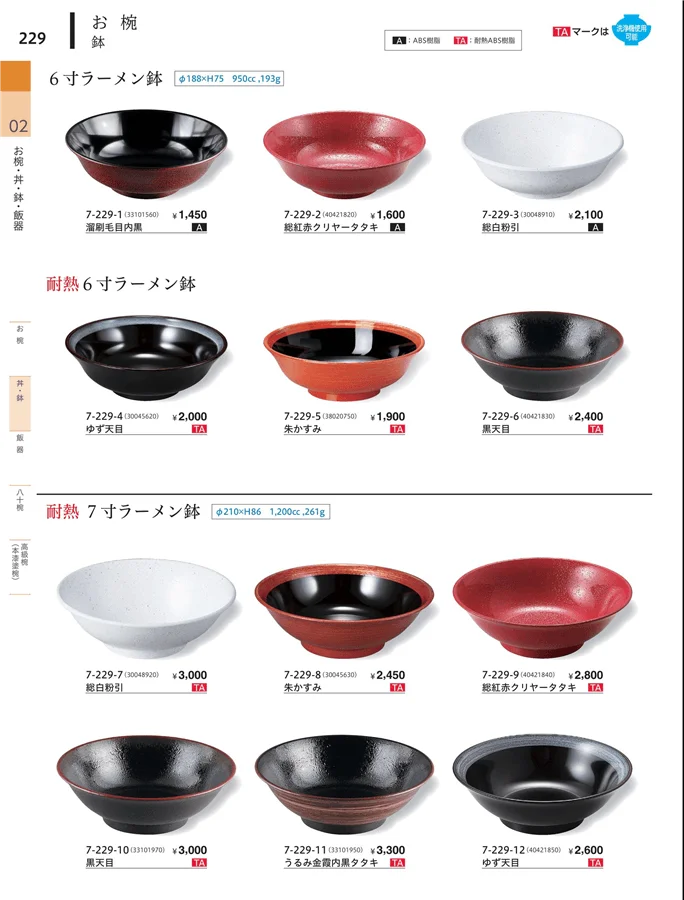 小丼・鉢 ページ229