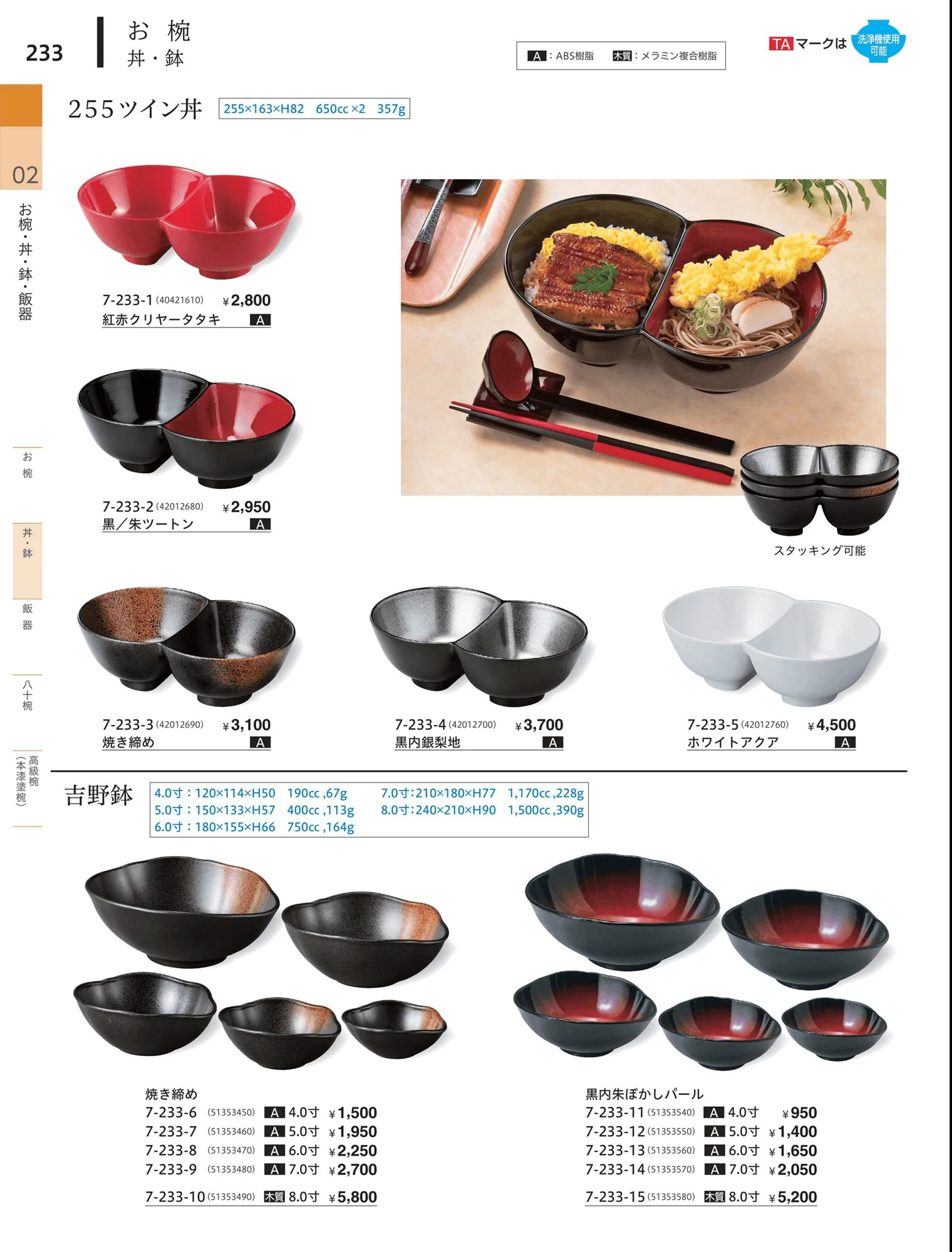 やすらぎvol.34・ページ番号233・小丼・鉢
