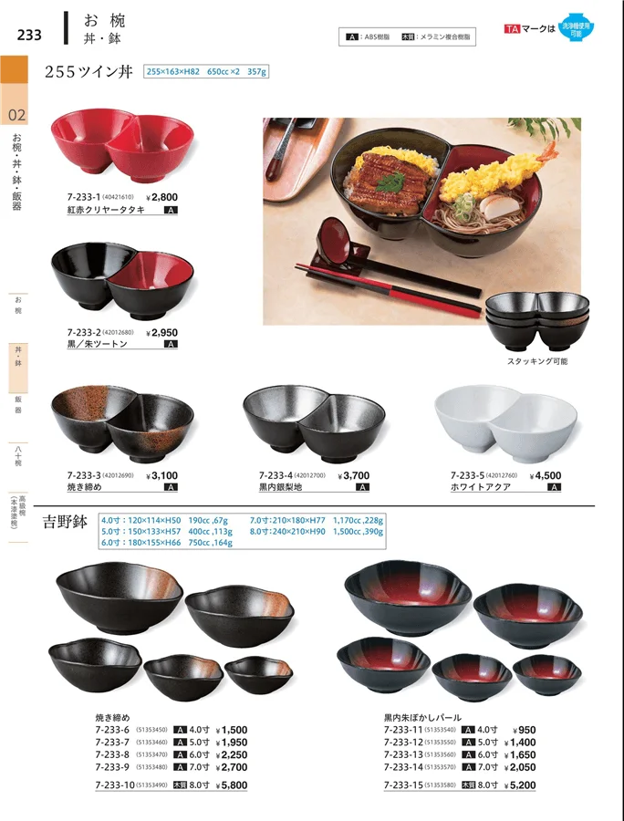小丼・鉢 ページ233