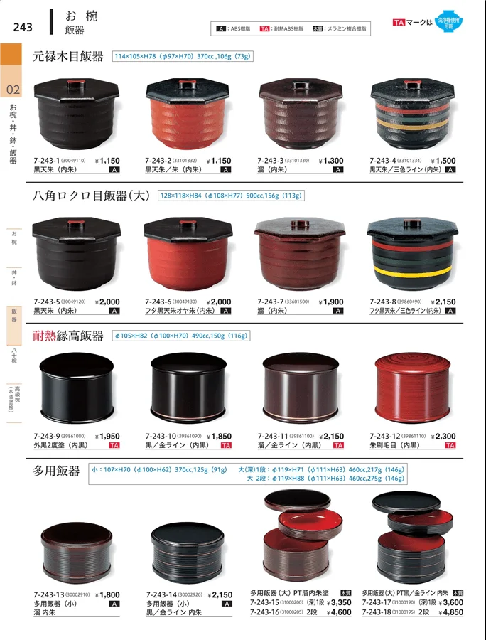 飯籠（蓋なし） ページ243
