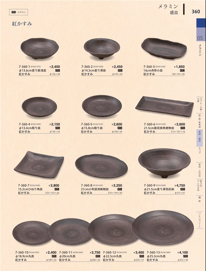 盛鉢・盛皿 ページ360