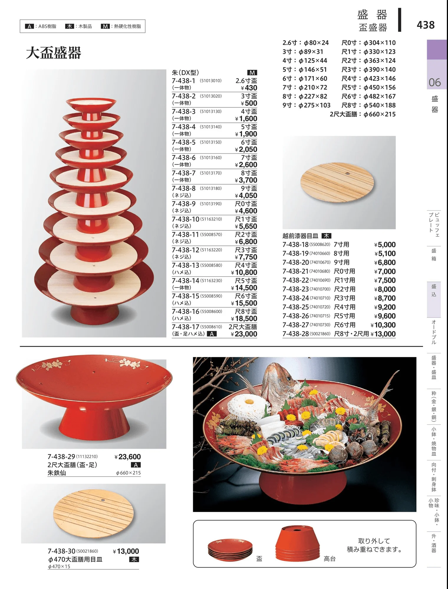 やすらぎvol.34・ページ番号438・盛込・盛込皿（大皿）