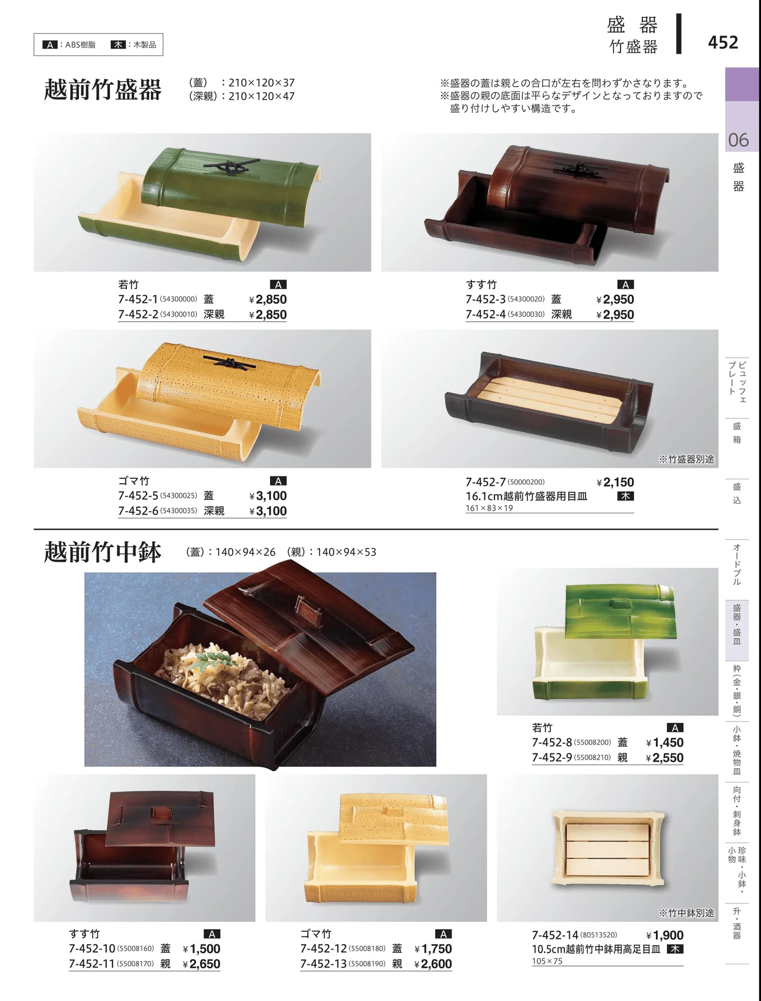 やすらぎvol.34・ページ番号452・桶型盛器