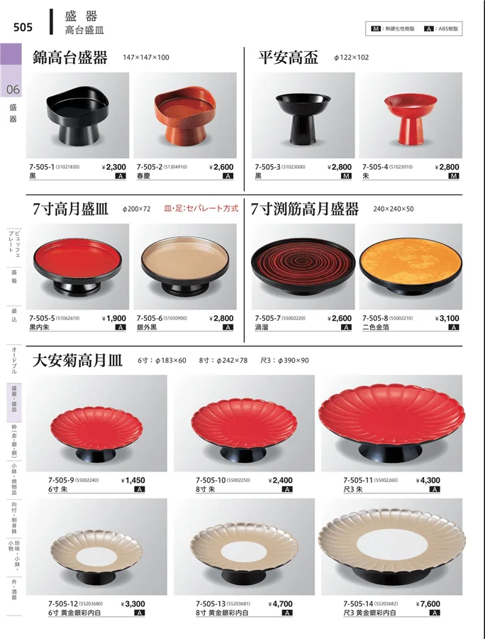 高台盛器 ページ505