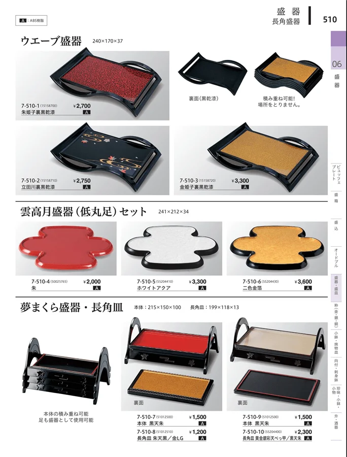 高台盛器 ページ510