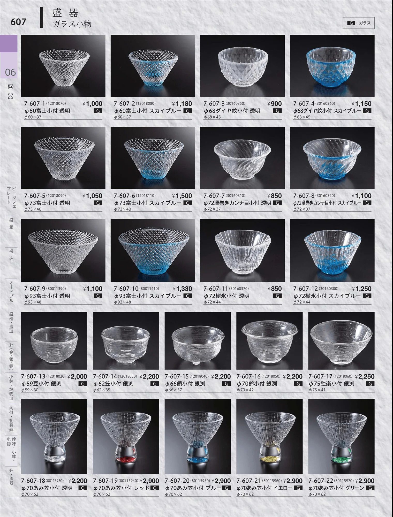 やすらぎvol.34・ページ番号607・珍味（木製・陶器）