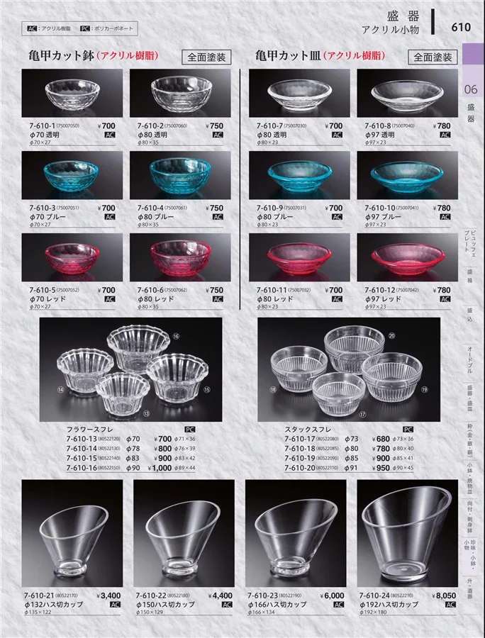 珍味（木製・陶器） ページ610