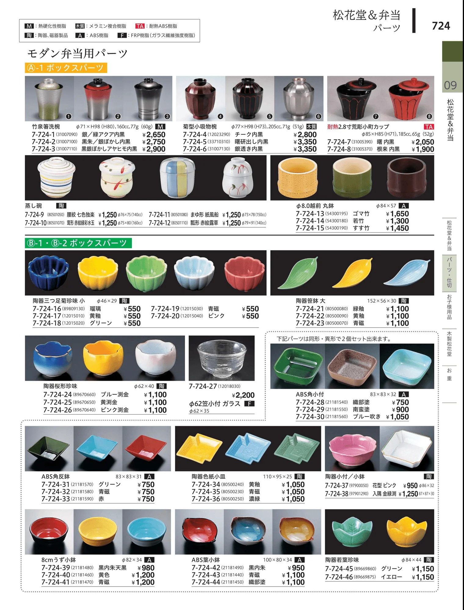 やすらぎvol.34・ページ番号724・松花堂・弁当・キッズ用品