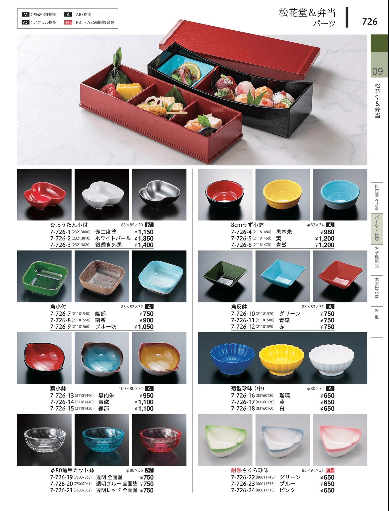 やすらぎvol.34・ページ番号726・松花堂・弁当・キッズ用品