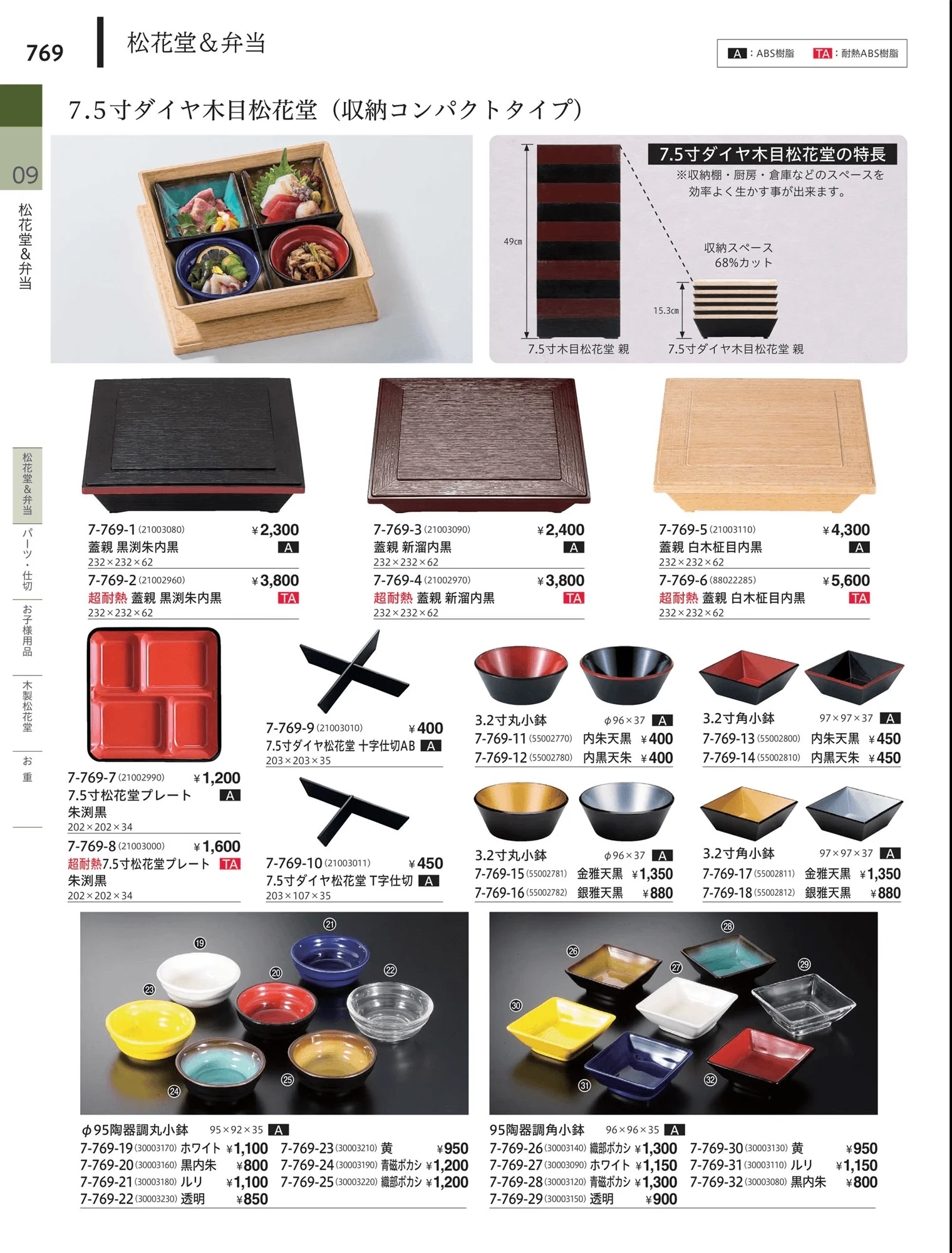 やすらぎvol.34・ページ番号769・松花堂・弁当・キッズ用品