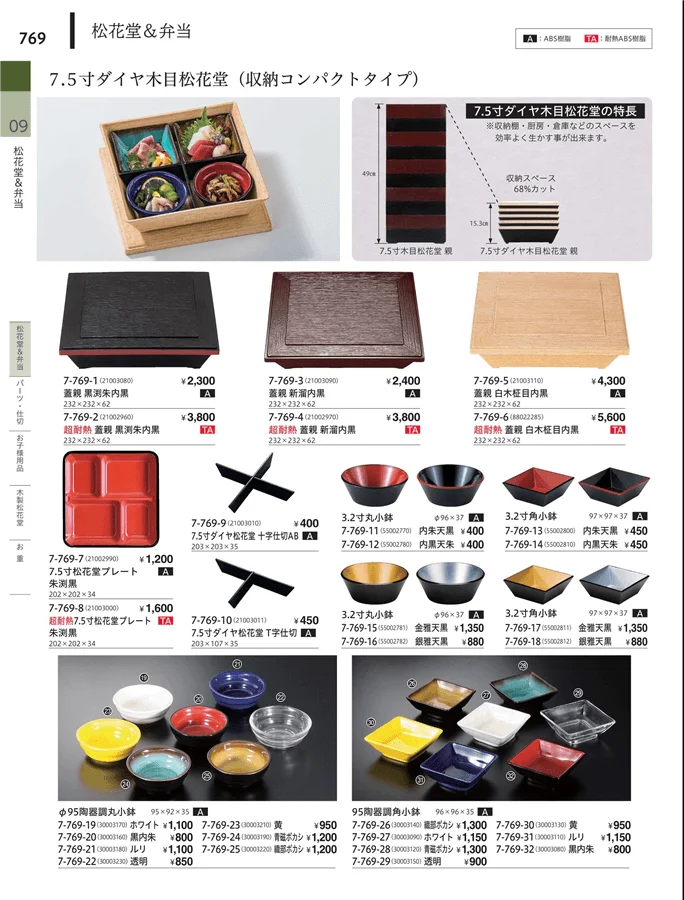 松花堂・弁当・キッズ用品 ページ769