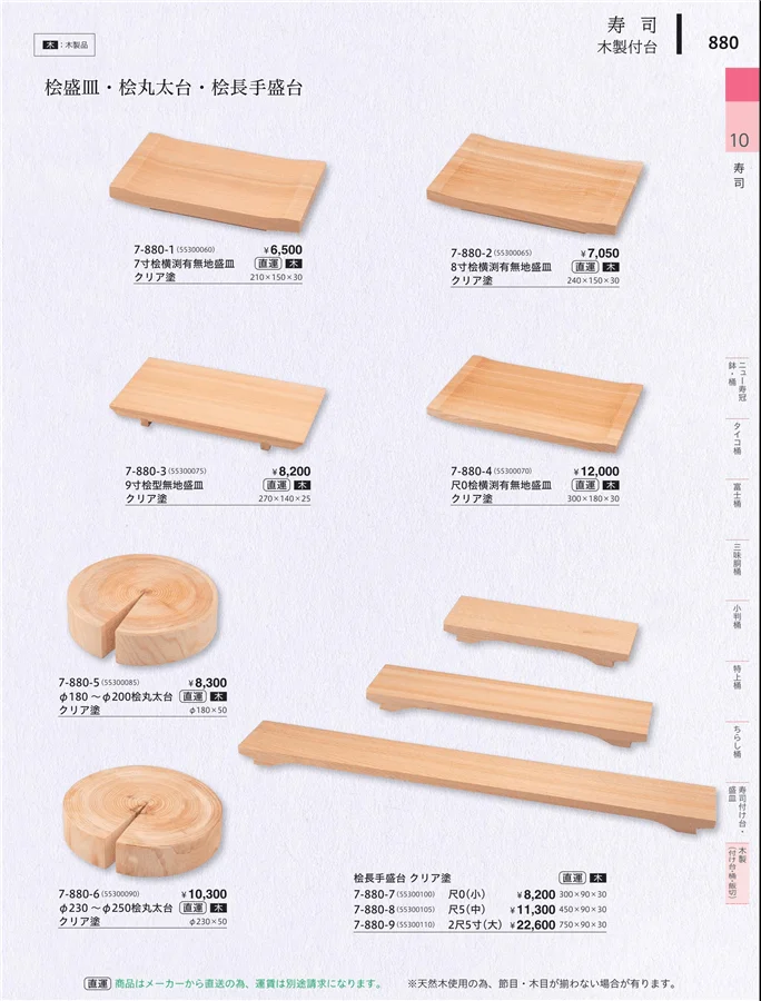 木製（付け台・桶・飯切） ページ880