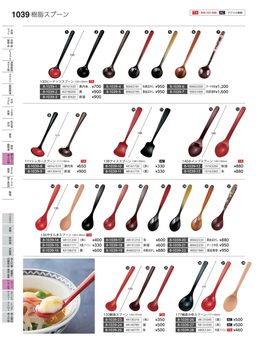 スプーン・レンゲ・お玉 ページ1039