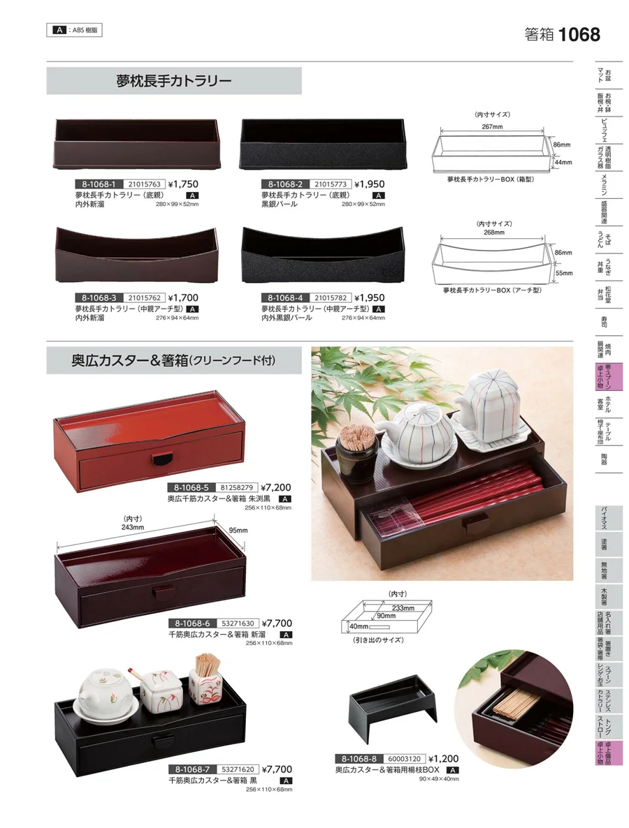 卓上備品・卓上小物 ページ1068