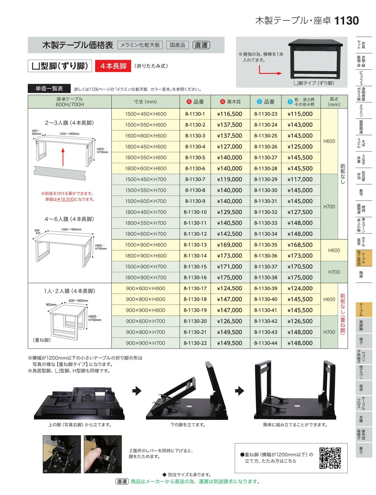 やすらぎvol.35・ページ番号1130・テーブル