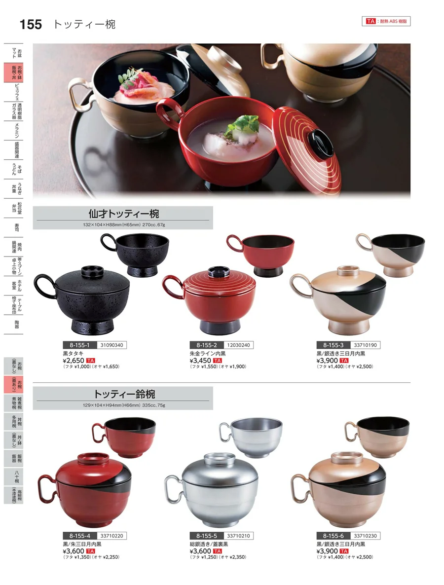お椀（蓋あり） ページ155