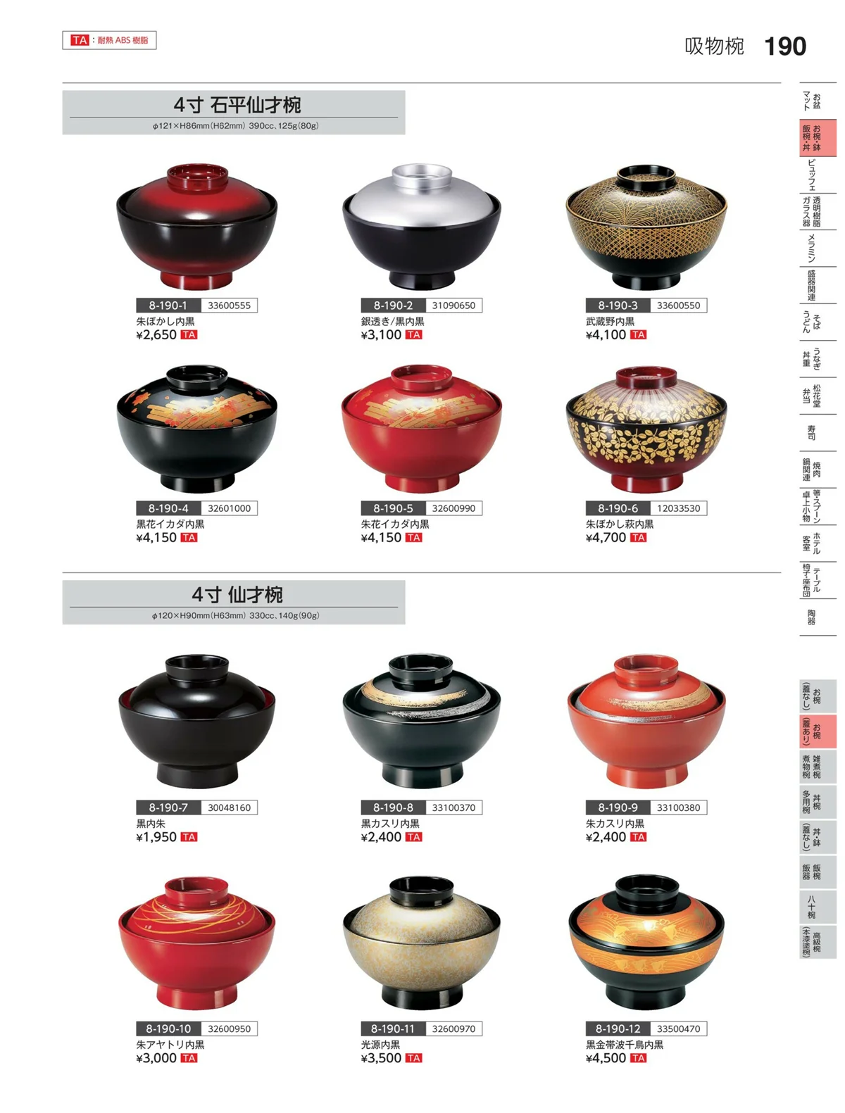 やすらぎvol.35・ページ番号190・お椀（蓋あり）
