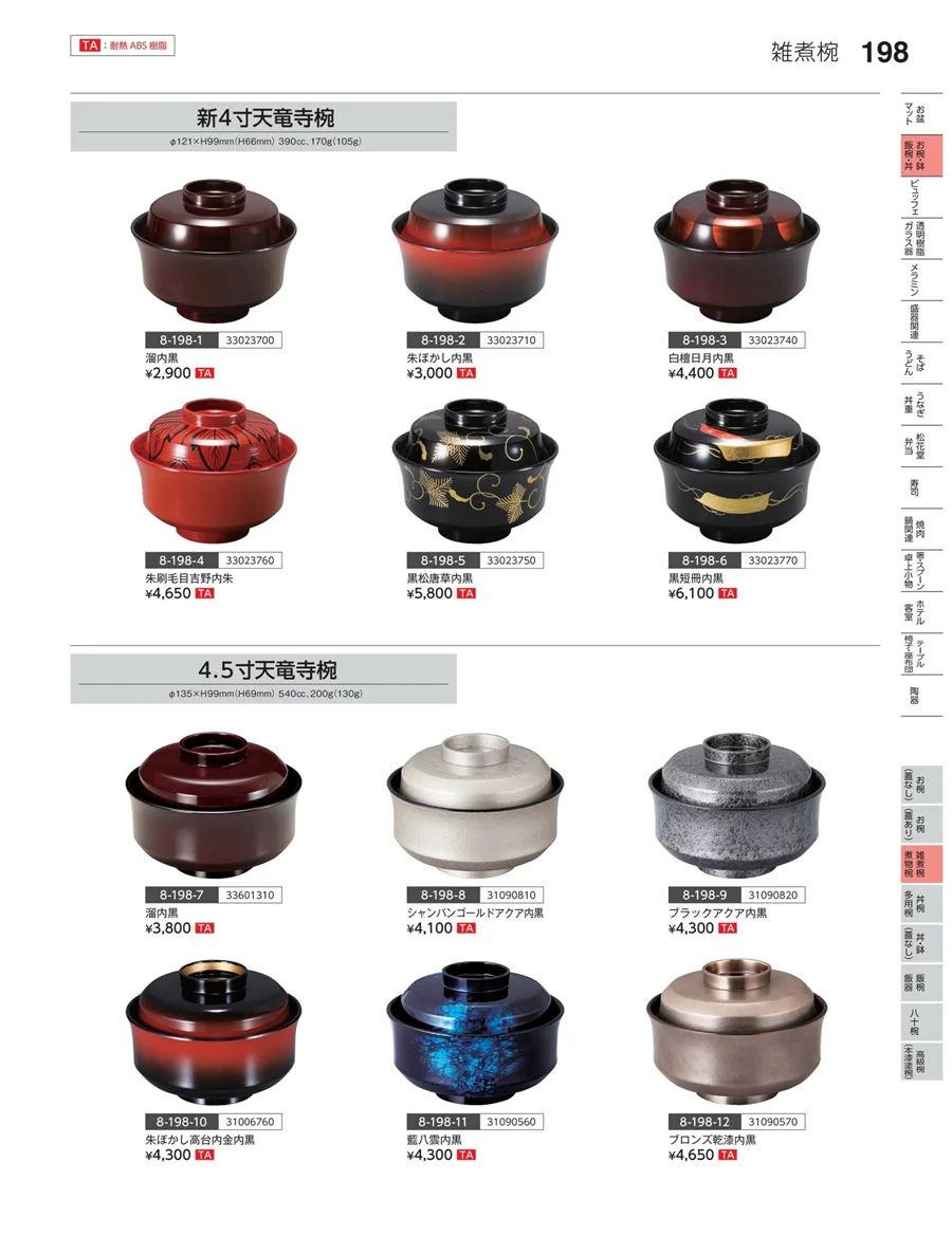 雑煮椀・煮物椀 ページ198