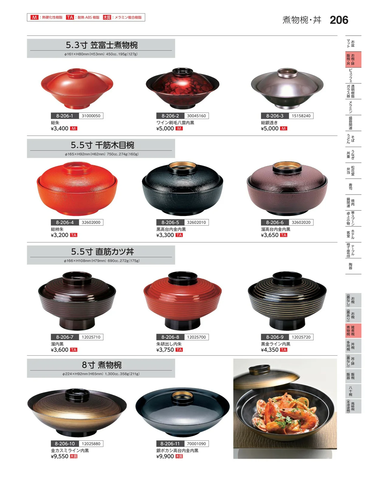 やすらぎvol.35・ページ番号206・雑煮椀・煮物椀