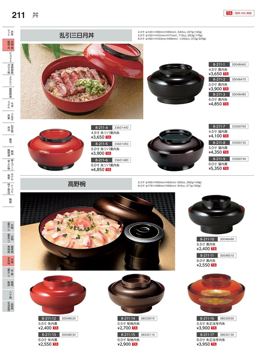 半煮・多用椀 ページ211