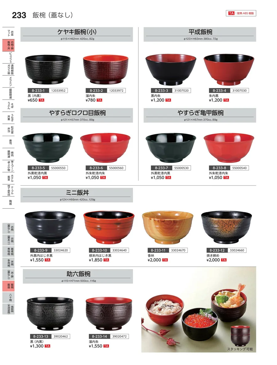 麺鉢・麺器 ページ233