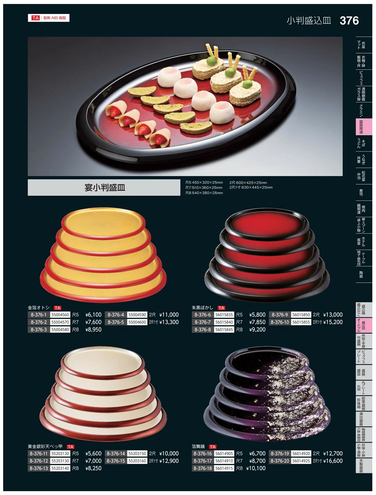 やすらぎvol.35・ページ番号376・盛込皿・オードブル