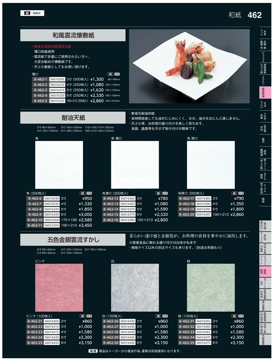 盛器・籠皿 ページ462
