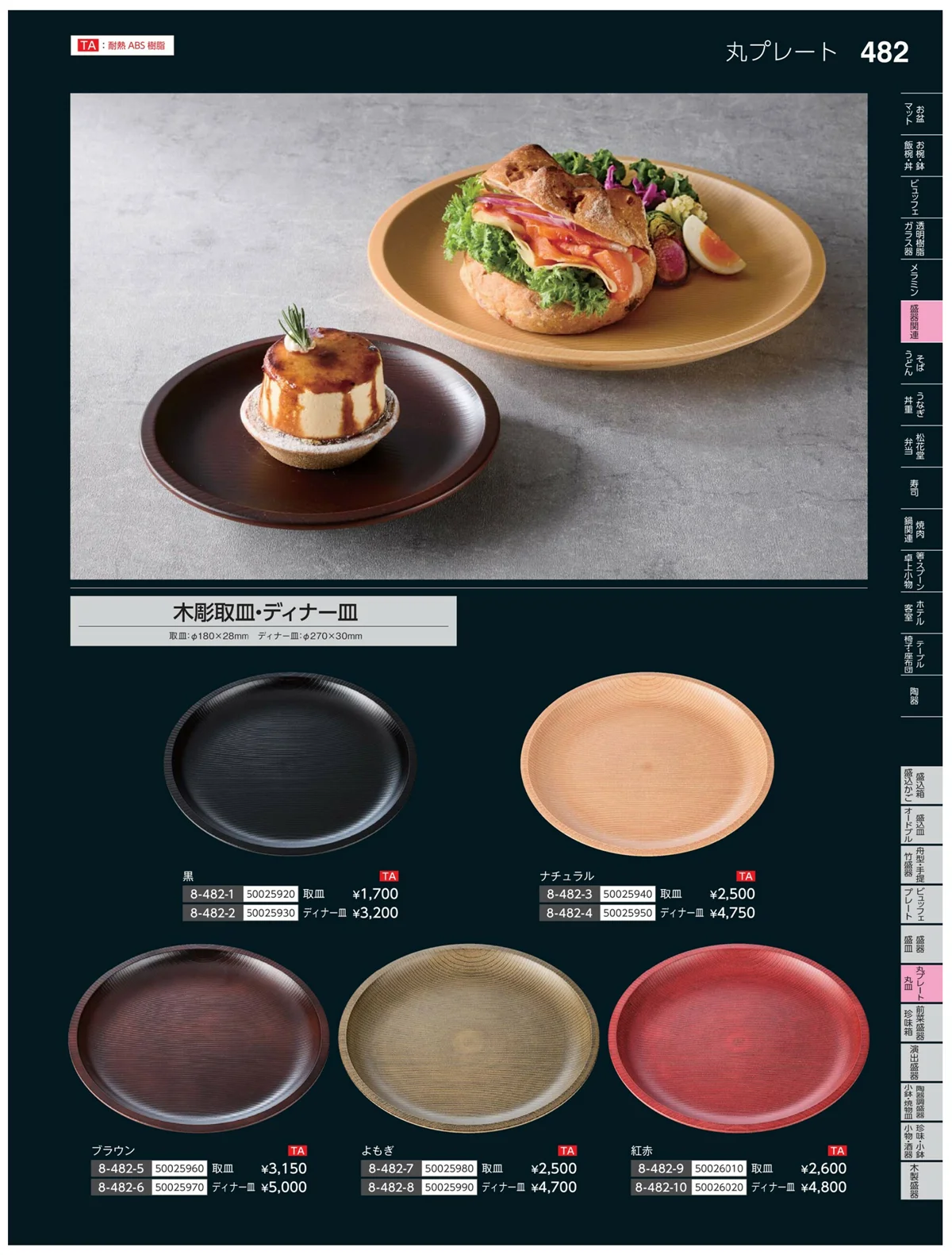 やすらぎvol.35・ページ番号482・丸プレート・大皿