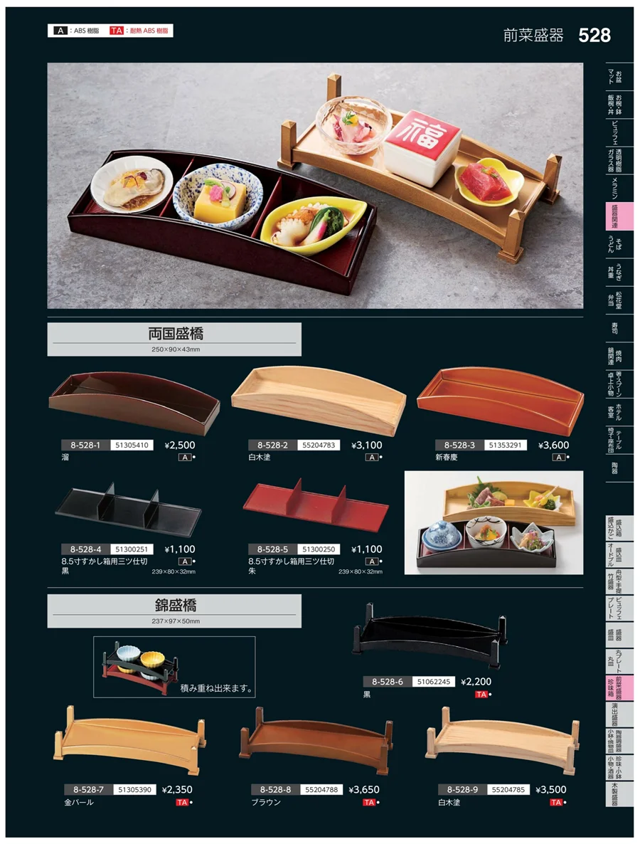 前菜盛皿・珍味鉢 ページ528