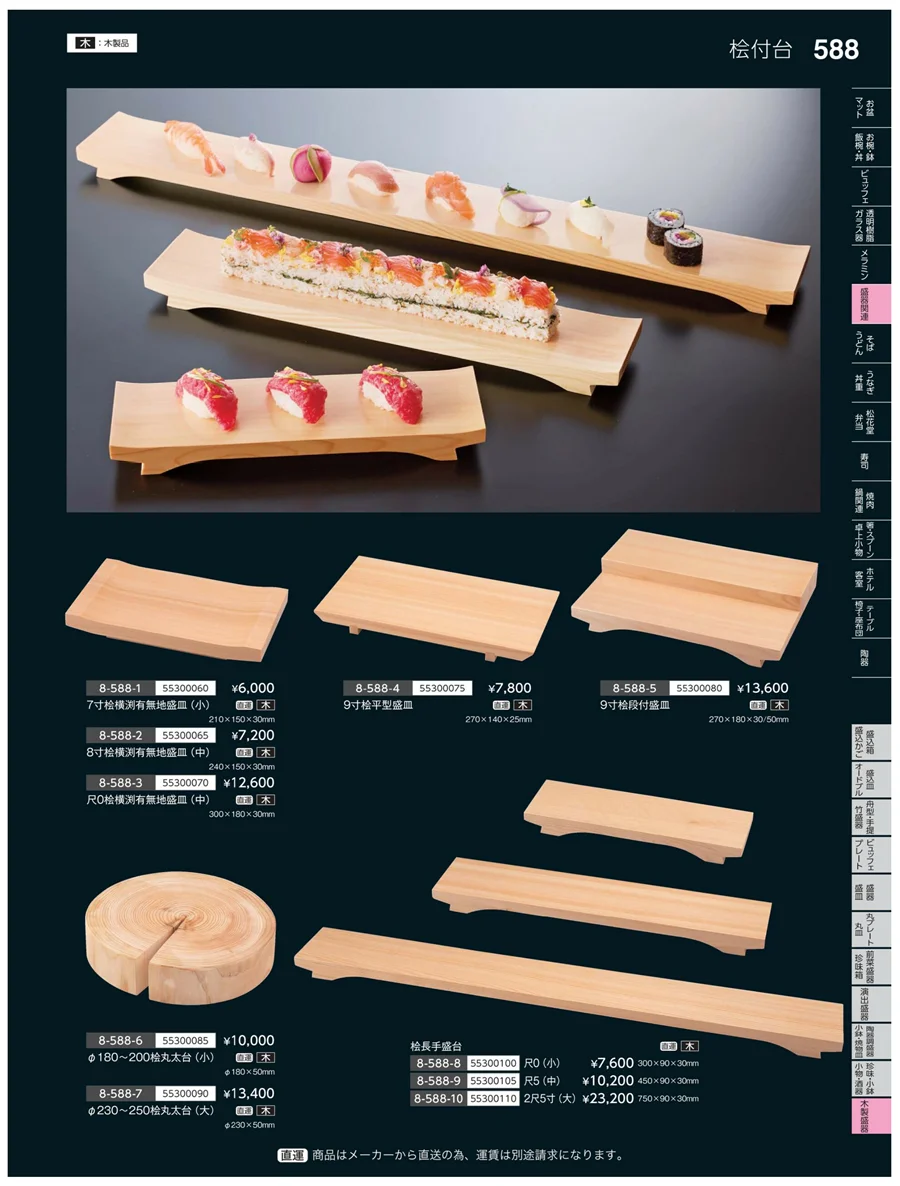 木製盛器 ページ588