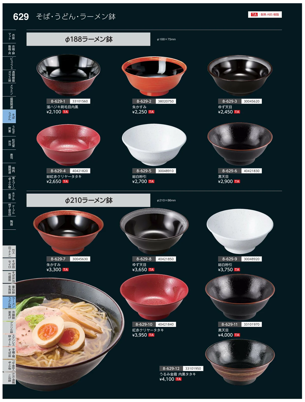 やすらぎvol.35・ページ番号629・ラーメン・うどん丼