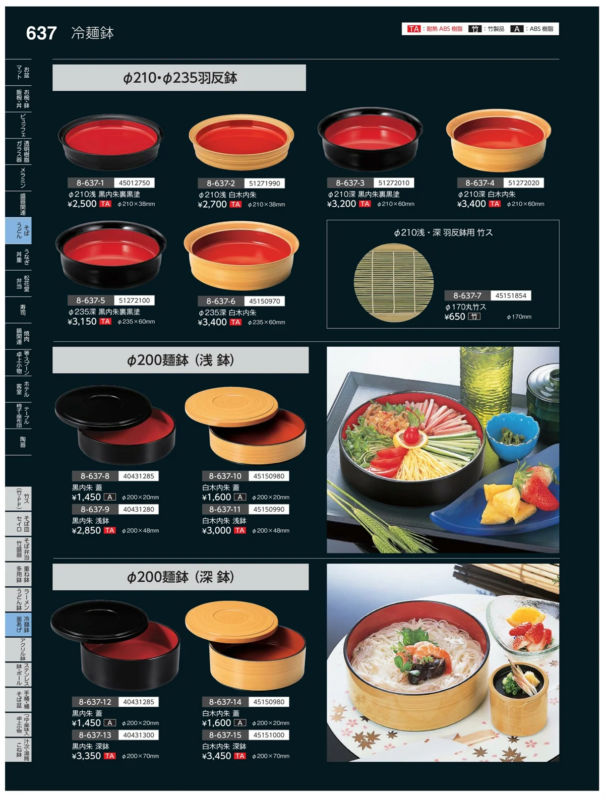 やすらぎvol.35・ページ番号637・冷麺鉢・盛鉢