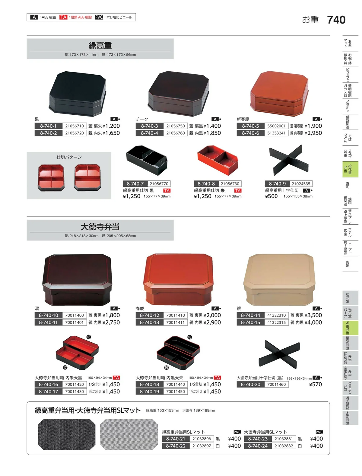 やすらぎvol.35・ページ番号740・お重弁当