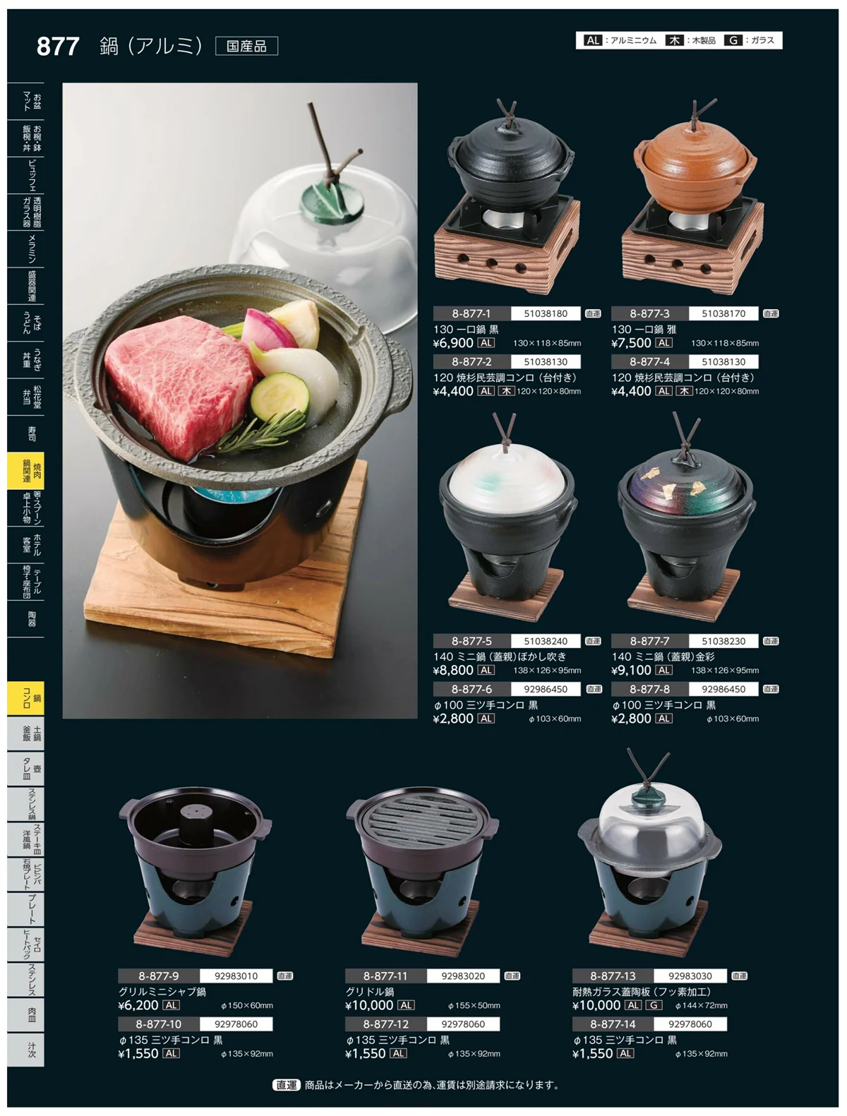 やすらぎvol.35・ページ番号877・鍋・コンロ