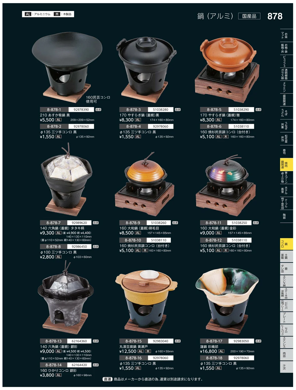 やすらぎvol.35・ページ番号878・鍋・コンロ