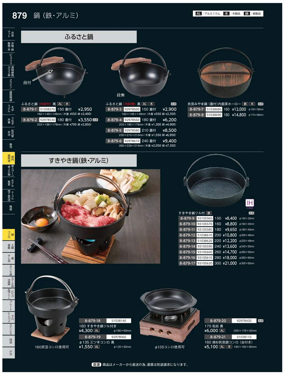 やすらぎvol.35・ページ番号879・鍋・コンロ