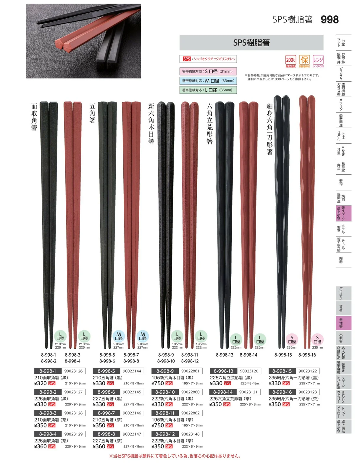 やすらぎvol.35・ページ番号998・菜箸