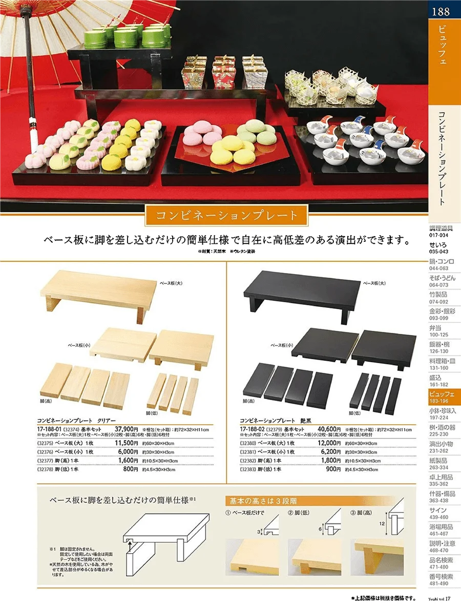 用美vol.17・ページ番号188・コンビネーションプレート