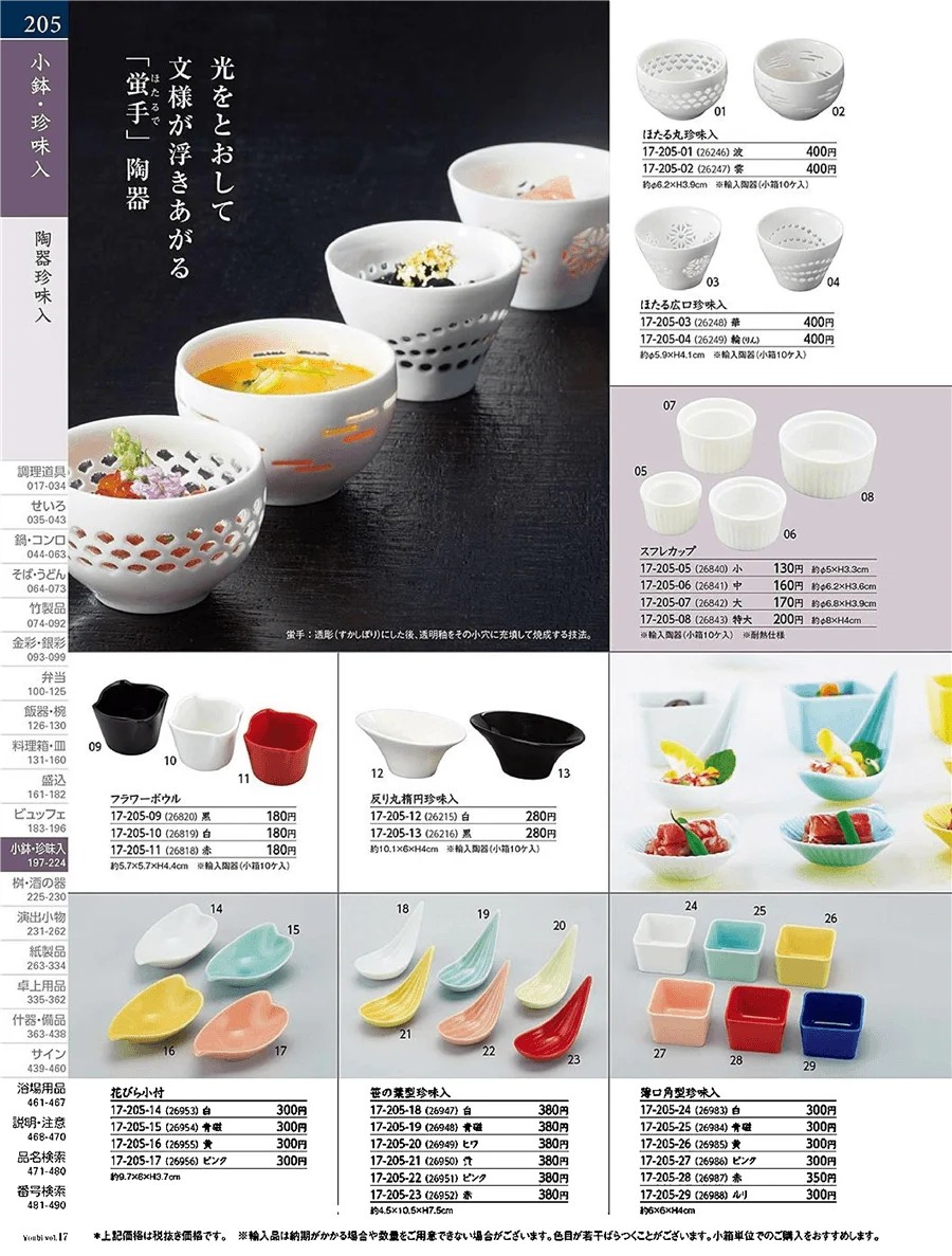 淡小皿盛 ページ205