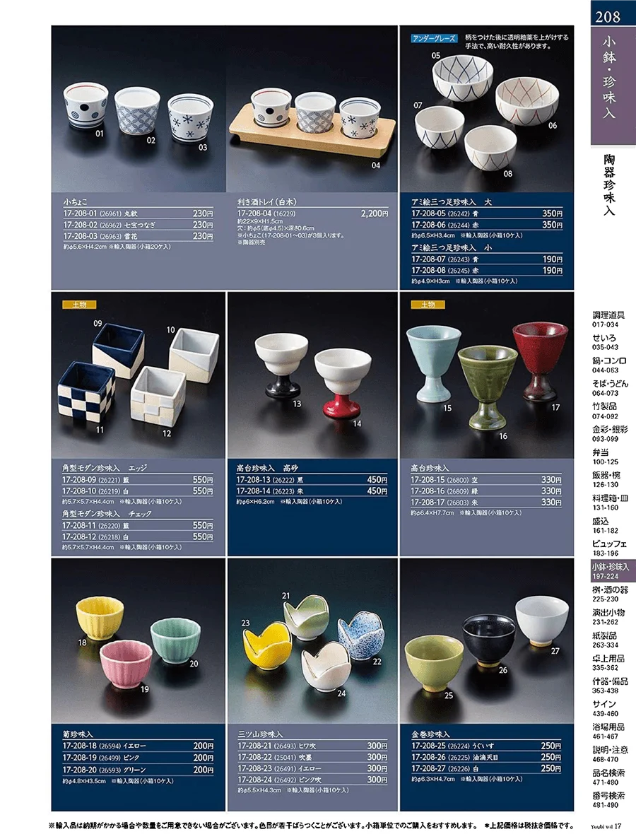 陶器珍味入 ページ208