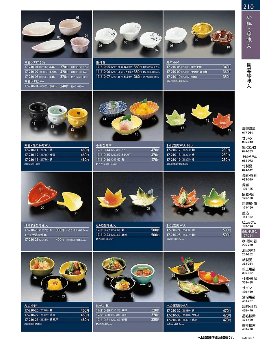 陶器珍味入 ページ210