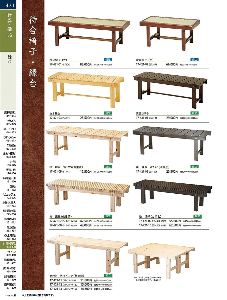 縁台・坪庭 ページ421